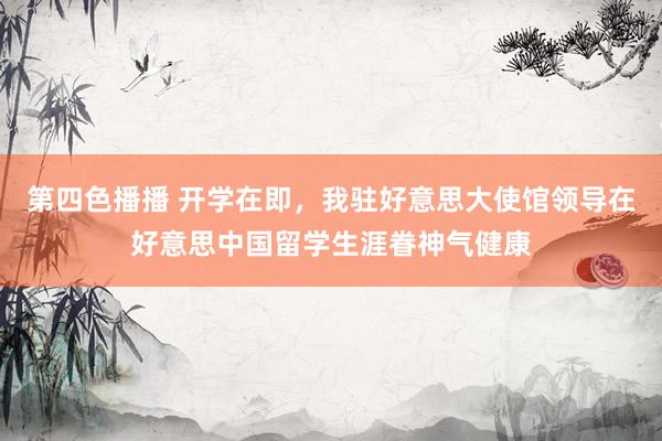 第四色播播 开学在即,我驻好意思大使馆领导在好意思中国留学生涯眷神气健康