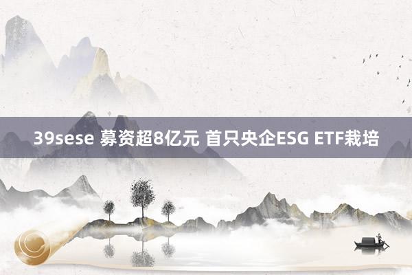 39sese 募资超8亿元 首只央企ESG ETF栽培