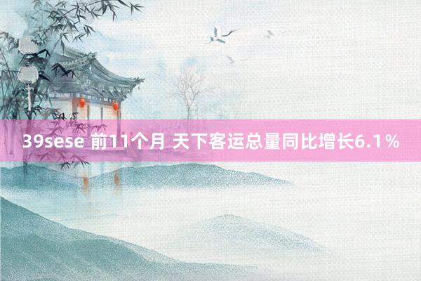 39sese 前11个月 天下客运总量同比增长6.1%