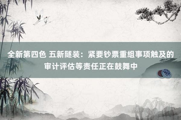 全新第四色 五新隧装：紧要钞票重组事项触及的审计评估等责任正在鼓舞中