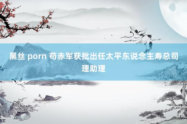 黑丝 porn 苟赤军获批出任太平东说念主寿总司理助理
